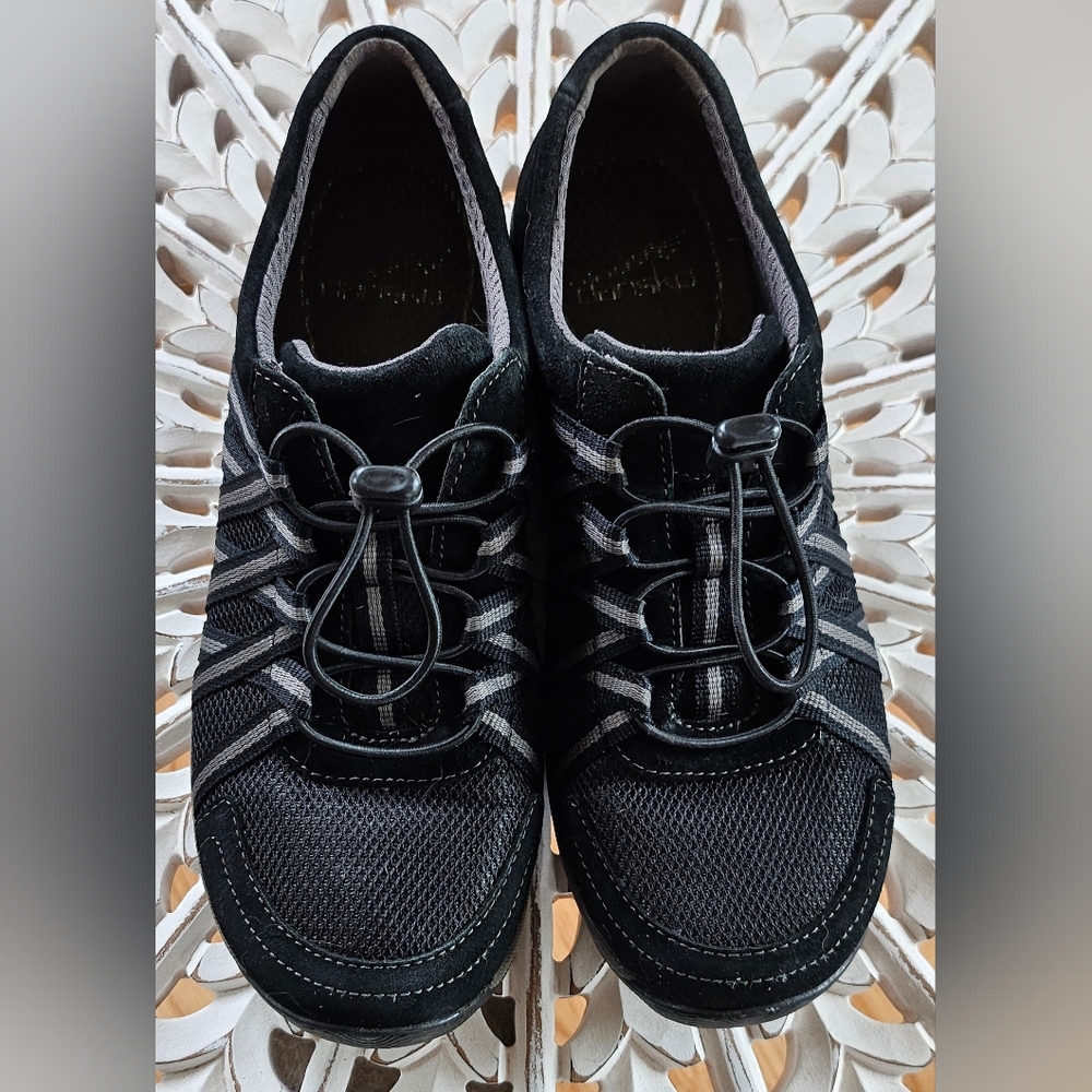 Dansko tennis shoes women's size 37 black and grey gray